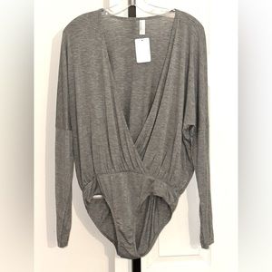 American Apparel Gray Body suit NWOT